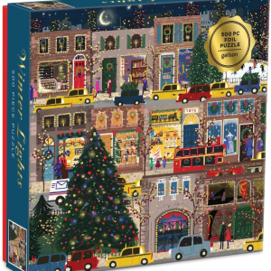 Winter Lights Foil Puzzle – 500 Piece Jigsaw Puzzle by Galison