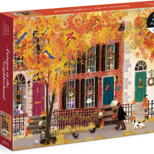 Galison Autumn in the Neighborhood 1000-Piece Jigsaw Puzzle