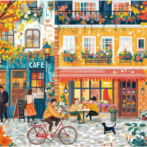 Chalzidar 1000 Piece Jigsaw Puzzle – Vibrant Landscape Series