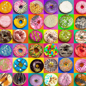 Nattork 1000-Piece Donuts Jigsaw Puzzle