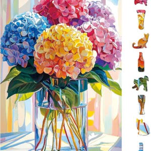 Colorful Hydrangeas Puzzle for Adults 500 Pieces