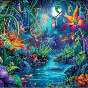 Fantasy Garden 1000 Piece Puzzle for Adult
