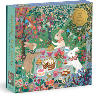 Galison Spring Tea Party Featuring 500 Piece Puzzle